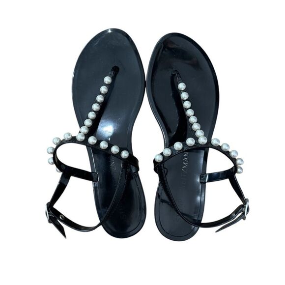 Stuart Weitzman Goldie Pearl Jelly Sandals - Picture 5 of 8